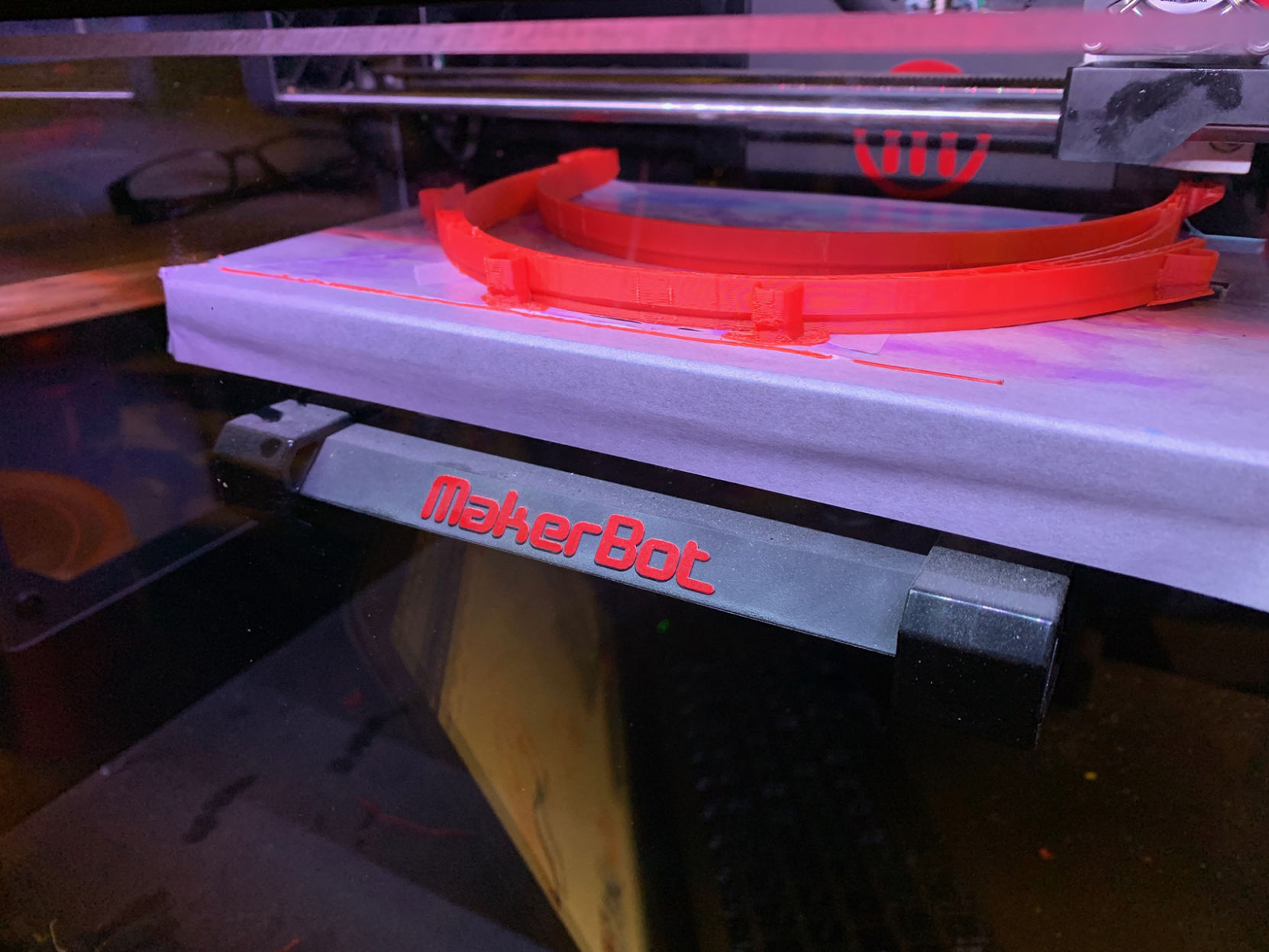 Plastic headband on Sheldon 3D printer
